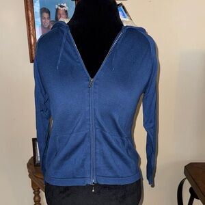 Loro Piana Juniors size Smooth Soft Zipper Hoodie Sweater